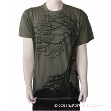 Good quality Men's 100% cotton t-shirt short sleeve
